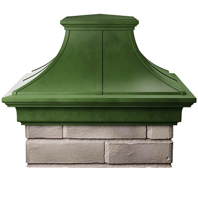 Колпак на столб забора MONBLAN PREMIUM Зеленый 1,5х1,5 кирпича 1