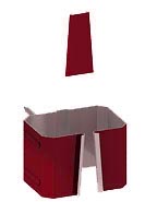 Держатель трубы 76*102 на кирпич RAL P363 (Вишня) фото Центр Металлокровли