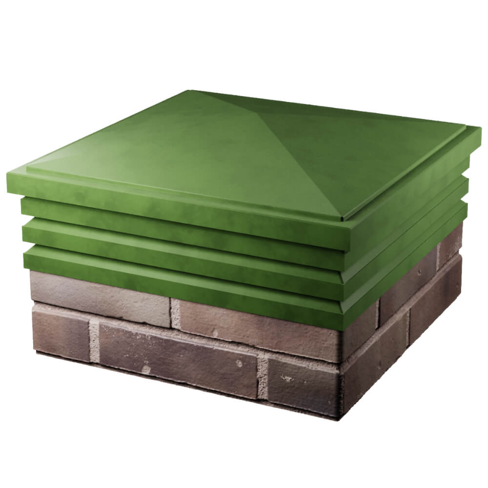 Колпак Бона Зеленый с посадкой 2х2 кирпича (513х513мм) фото 4